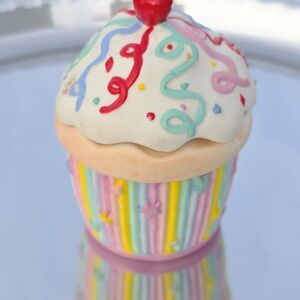 Colorful Swirl Cupcake Earrings